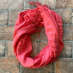Coral/ pink scarf
